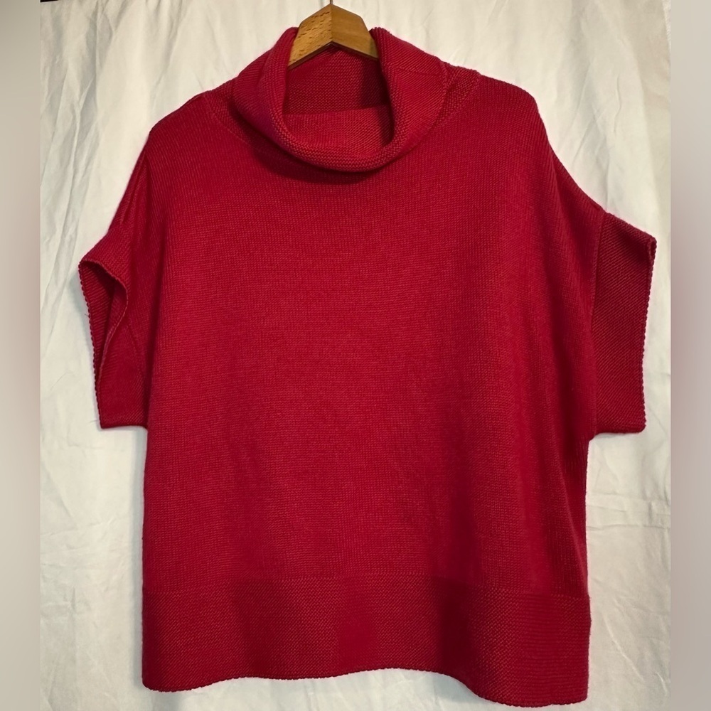 Coldwater Creek Women’s short sleeve turtleneck sweater size Large Pink